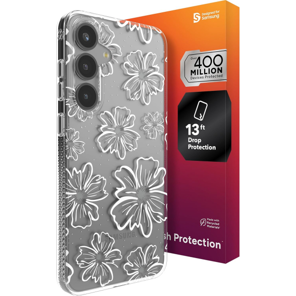 ZAGG Samsung Galaxy S25 Milan Klf-Floral White 