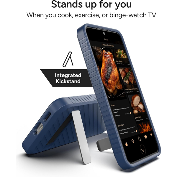 ZAGG Samsung Galaxy S25 Plus Denali Kickstandl Klf-Navy Blue 