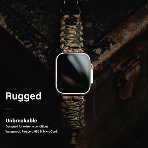 KORDIZ Apple Watch Ultra 1/2.Nesil Survivor Pro Kay-Coyote Green