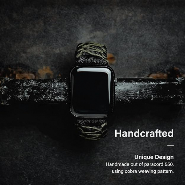 KORDIZ Apple Watch Ultra 1/2.Nesil Survivor Pro Kay-Black Micro Green