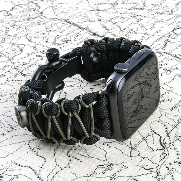 KORDIZ Apple Watch Ultra 1/2.Nesil Survivor Pro Kay-Black Micro Green
