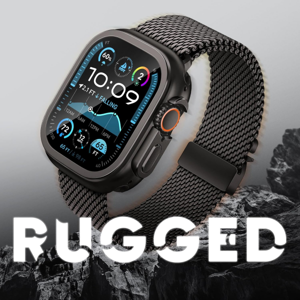 Suitisbest Apple Watch 10 46mm Bumper Klf-Black 