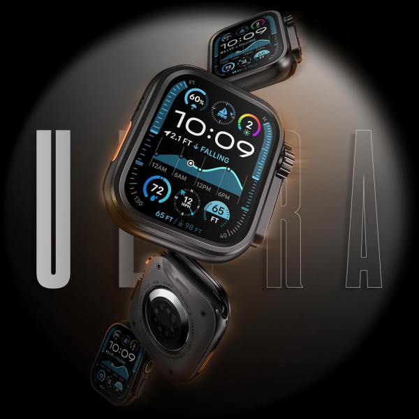 Suitisbest Apple Watch 10 46mm Bumper Klf-Black 