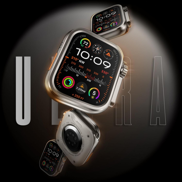 Suitisbest Apple Watch 10 46mm Bumper Klf-Titanium Black 