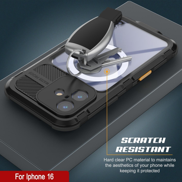 Punkcase iPhone 16 Su Geirmez Extreme 2.0 Klf-Black