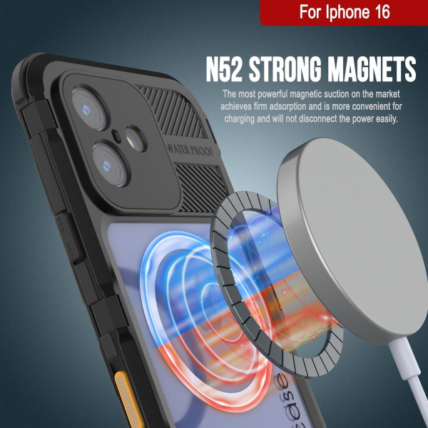Punkcase iPhone 16 Su Geirmez Extreme 2.0 Klf-Black
