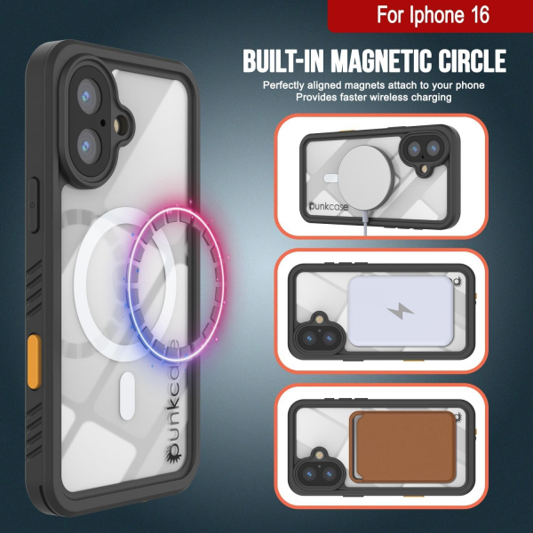 Punkcase iPhone 16 Plus Su Geirmez Extreme Mag Klf -Light Blue