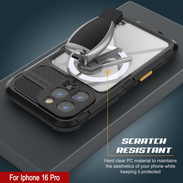 Punkcase iPhone 16 ProMax Su Geirmez Extreme 2.0 Klf-Black