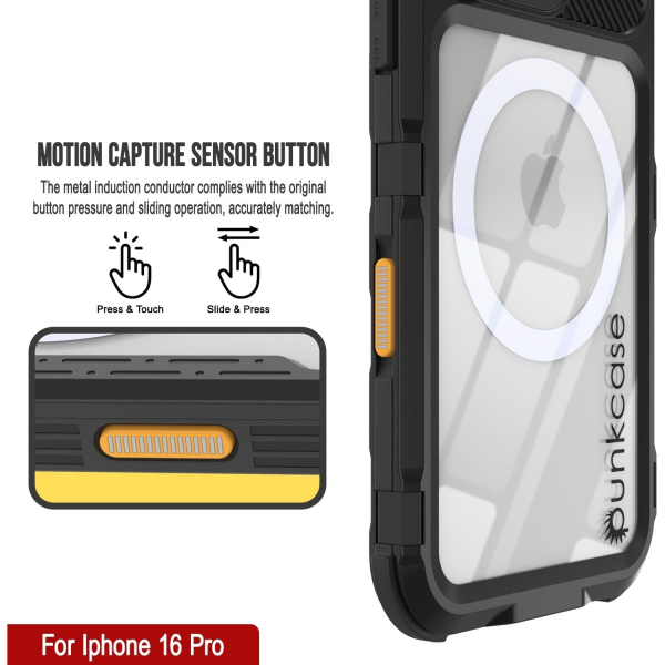 Punkcase iPhone 16 ProMax Su Geirmez Extreme 2.0 Klf-Black