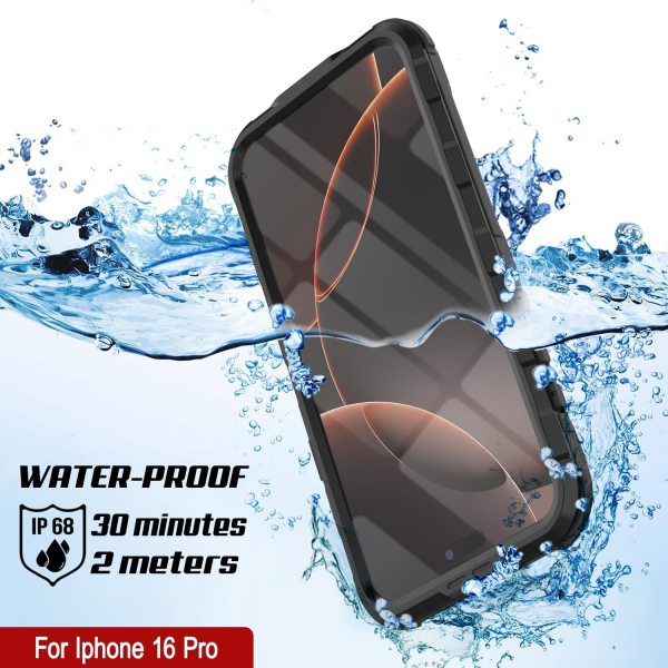 Punkcase iPhone 16 ProMax Su Geirmez Extreme 2.0 Klf-Black