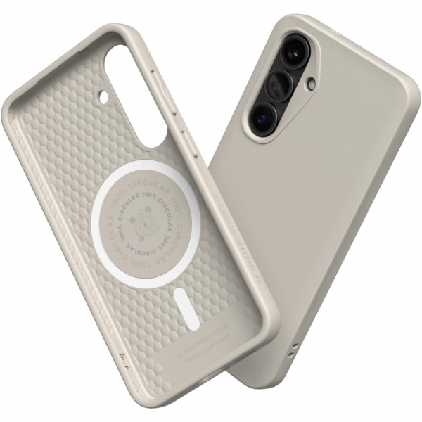 RhinoShield Galaxy S25 Plus SolidSuit MagSafe Klf -Shell Beige 