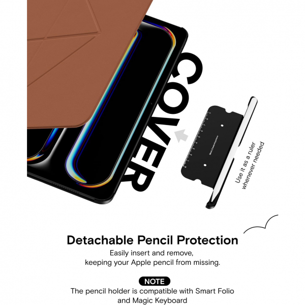 MOFT Apple iPad Air M2/M3 Folio Klf (13 in)-Sienna Brown