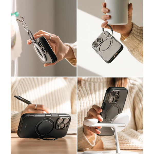 Rin gke iPhone 16 Pro Alles Klf-Gunmetal