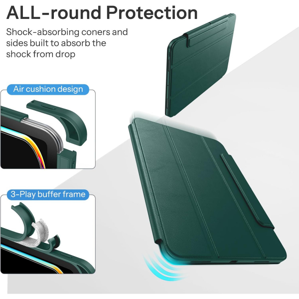 SPARIN iPad Air M3/M2 Hybrid Klf (13 in)-Midnight Green