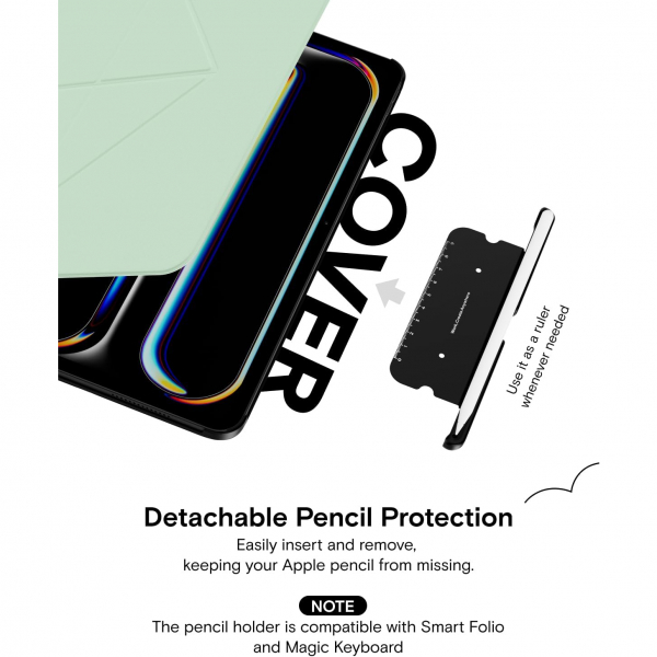 MOFT Apple iPad Pro M4 Folio Klf (11 in)-Peppermint