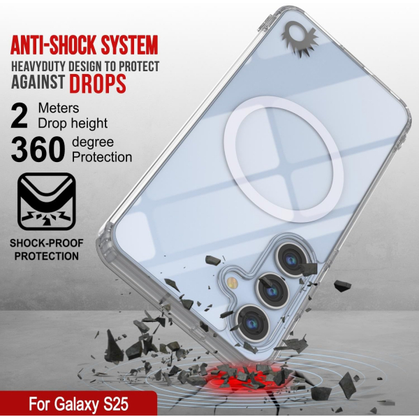 PunkCase Samsung Galaxy S25 Plus ClearMag Klf
