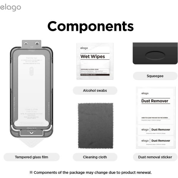 elago Apple iPhone 16 Pro Ekran Koruyucu