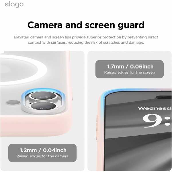 elago Apple iPhone 16 Plus Hybrid effaf Klf-Matte Pink
