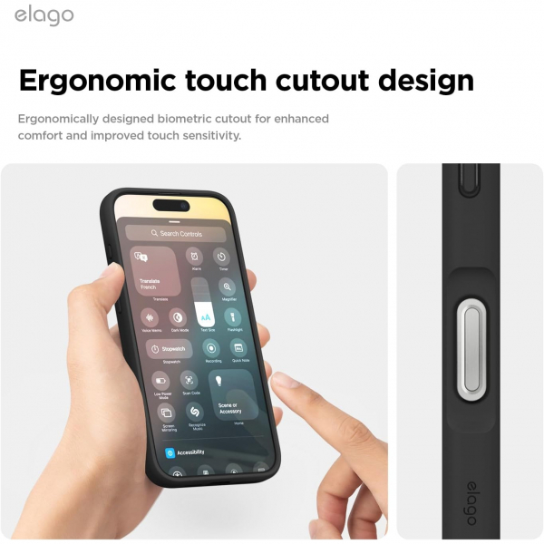 elago Apple iPhone 16 Plus Hybrid effaf Klf-Matte Black
