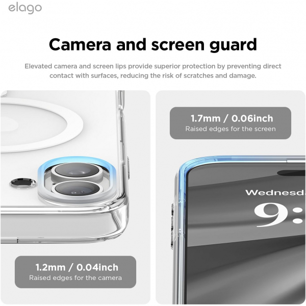 elago Apple iPhone 16 Plus Hybrid effaf Klf-Clear