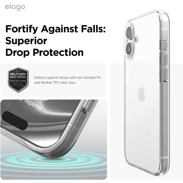 elago Apple iPhone 16 Plus effaf Klf