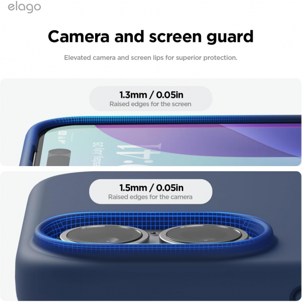 elago Apple iPhone 16 Plus Manyetik Klf-Jean Indigo