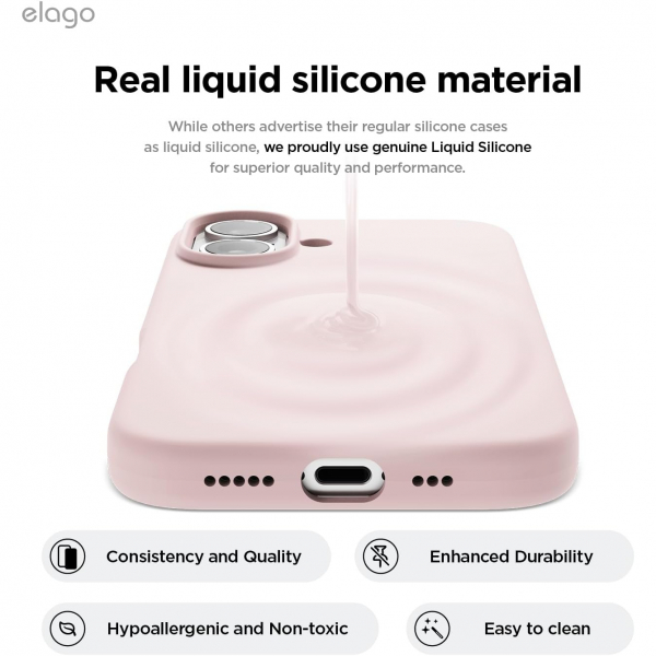 elago Apple iPhone 16 Plus Manyetik Klf-Lovely Pink