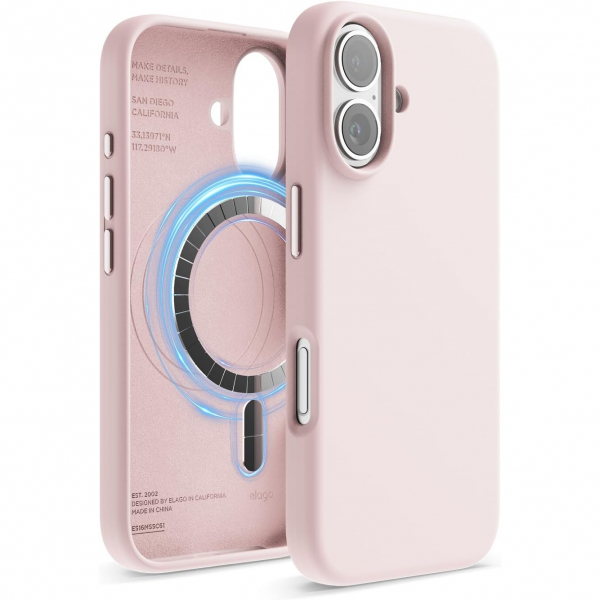 elago Apple iPhone 16 Plus Manyetik Klf-Lovely Pink