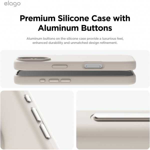 elago Apple iPhone 16 Plus Manyetik Klf-Stone
