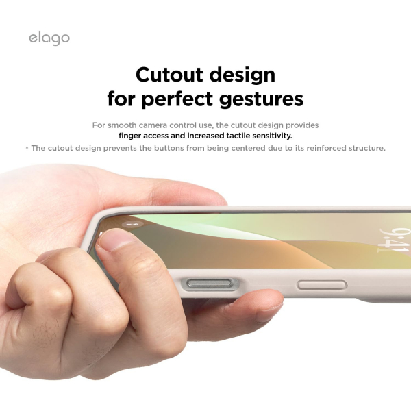 elago Apple iPhone 16 Plus Silikon Klf-Stone