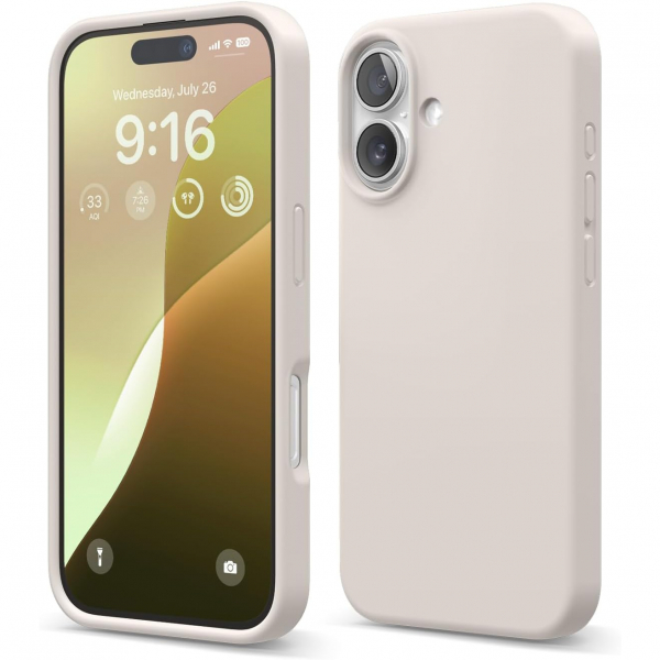 elago Apple iPhone 16 Plus Silikon Klf-Stone