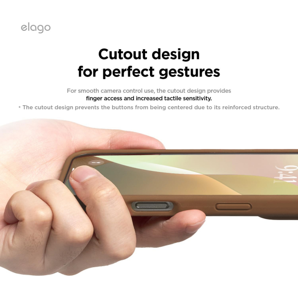 elago Apple iPhone 16 Plus Silikon Klf-Brown