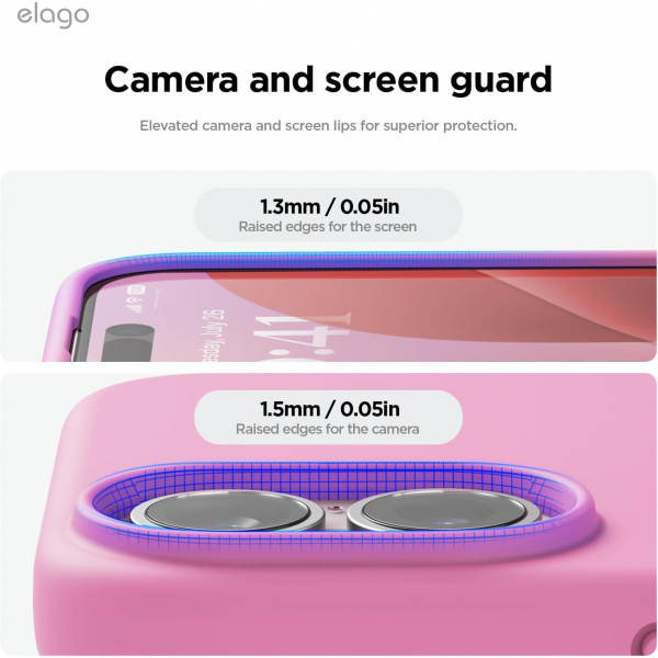 elago Apple iPhone 16 Plus Silikon Klf-Hot Pink