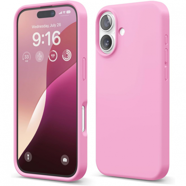 elago Apple iPhone 16 Plus Silikon Klf-Hot Pink