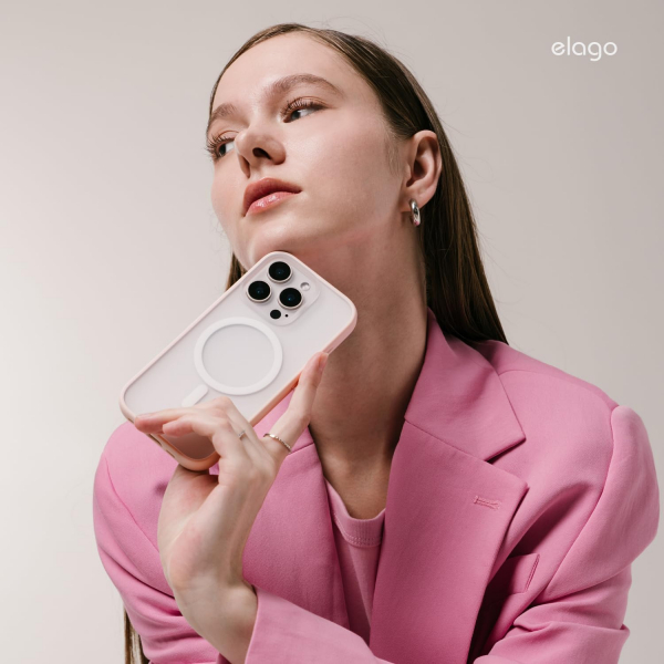 elago Apple iPhone 16 Pro Max Hybrid effaf Klf-Matte Pink