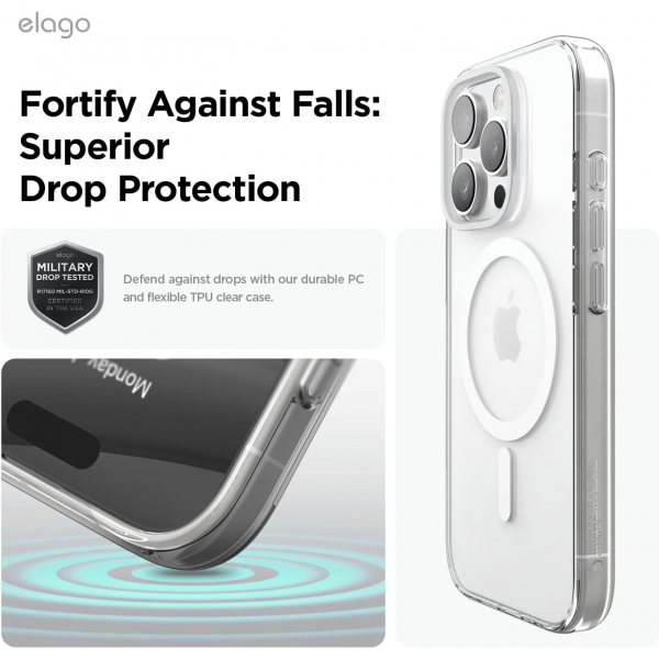 elago Apple iPhone 16 Pro Max Hybrid effaf Klf-Clear