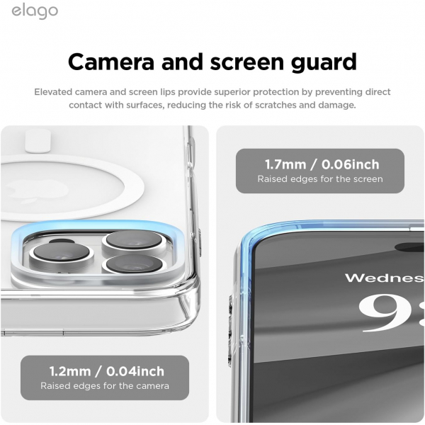 elago Apple iPhone 16 Pro Max Hybrid effaf Klf-Clear