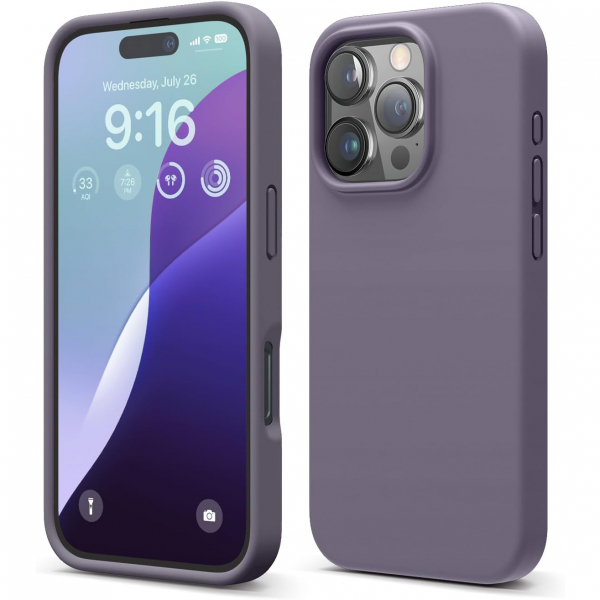 elago Apple iPhone 16 Pro Max Silikon Klf-Deep Lavender