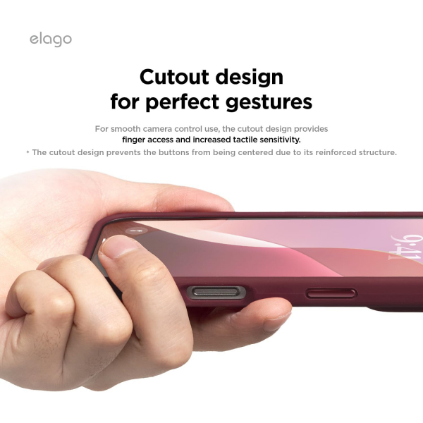 elago Apple iPhone 16 Pro Max Manyetik Klf-Burgundy