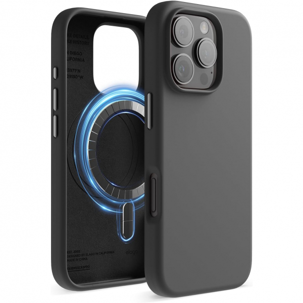 elago Apple iPhone 16 Pro Max Manyetik Klf-Black