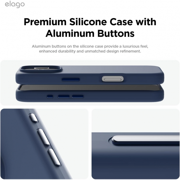 elago Apple iPhone 16 Pro Max Manyetik Klf-Jean Indigo