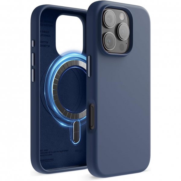 elago Apple iPhone 16 Pro Max Manyetik Klf-Jean Indigo