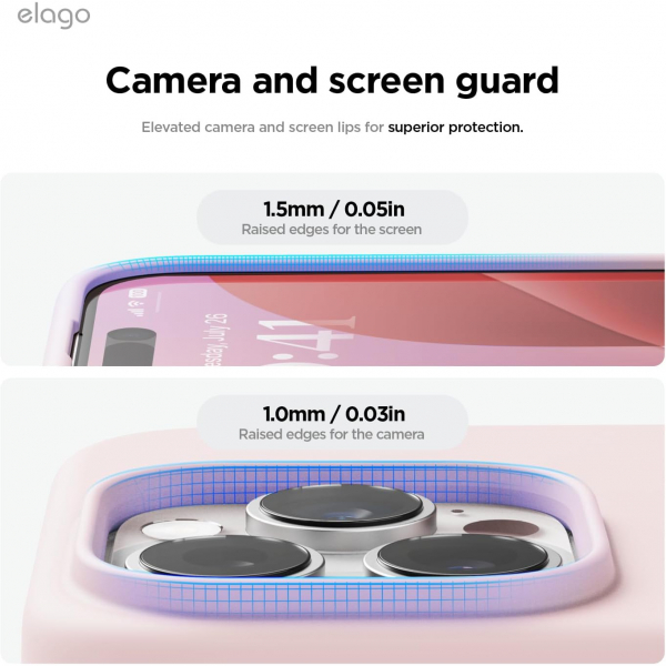 elago Apple iPhone 16 Pro Max Manyetik Klf-Lovely Pink