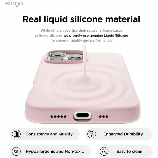 elago Apple iPhone 16 Pro Max Manyetik Klf-Lovely Pink