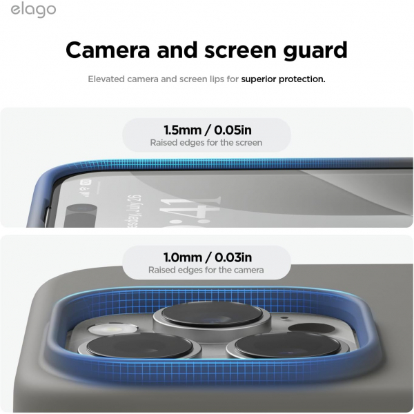 elago Apple iPhone 16 Pro Max Manyetik Klf-Medium Gray