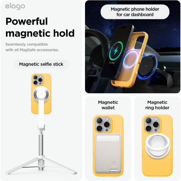 elago Apple iPhone 16 Pro Max Manyetik Klf-Sunshine