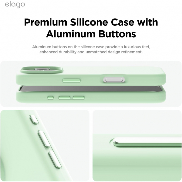 elago Apple iPhone 16 Pro Max Manyetik Klf-Soft Mint