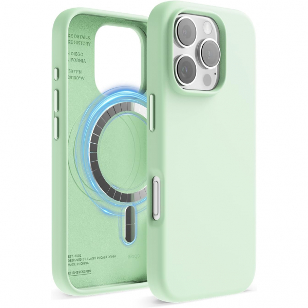 elago Apple iPhone 16 Pro Max Manyetik Klf-Soft Mint