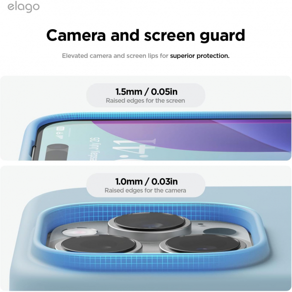 elago Apple iPhone 16 Pro Max Manyetik Klf-Sky Blue