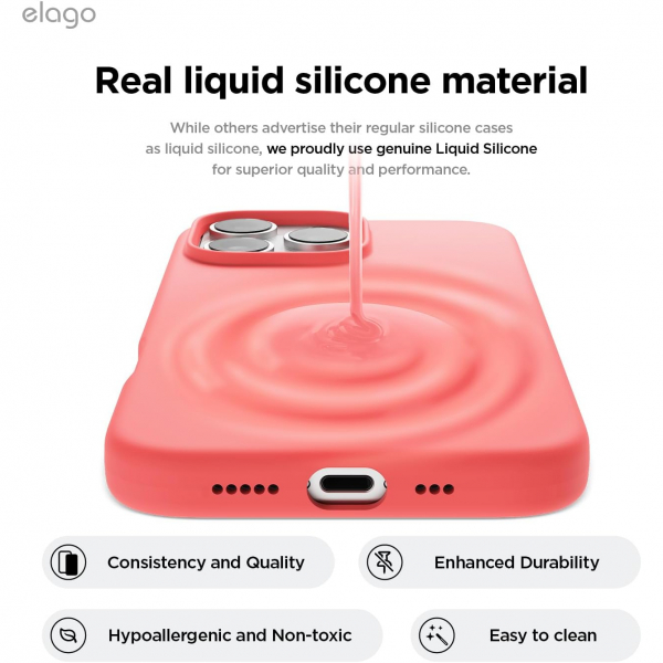 elago Apple iPhone 16 Pro Max Manyetik Klf-Pink